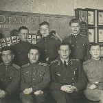 Лётная группа 1951-1953. На снимке: Трусов, Москалёв, Охай, Кнышев, командир звена, Жаров