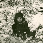 Младший сын Игорь, o. Хийумаа, Эстония, 1957 г.