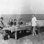 Стартовый завтрак, аэродром Танциреи 1953 г.