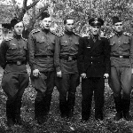 Летная группа инструктора Караваева. Борисоглебск, 1957 г.