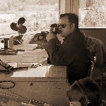 Аэродром Бобровичи, 1977 год. В составе ГРП руководитель полётов заместитель командира полка подполковник Болюх В.И. и планшетист рядовой ... (фамилия не известна)